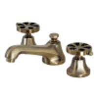 Thumbnail for Kingston Brass KS4463RX Belknap Widespread Bathroom Faucet with Brass Pop-Up, Antique Brass - BNGBath