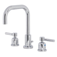 Thumbnail for Kingston Brass FSC8931DL Concord Widespread Bathroom Faucet with Brass Pop-Up, Polished Chrome - BNGBath