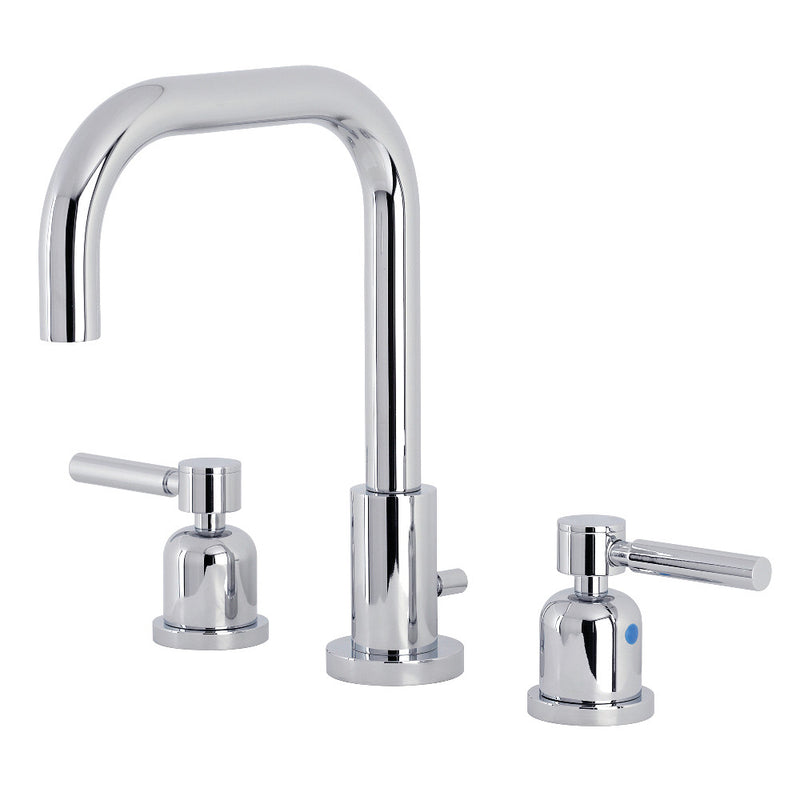 Kingston Brass FSC8931DL Concord Widespread Bathroom Faucet with Brass Pop-Up, Polished Chrome - BNGBath