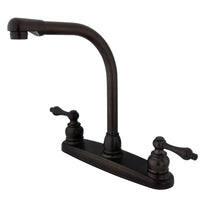 Thumbnail for Kingston Brass KB715ALLS Victorian Centerset Kitchen Faucet, Oil Rubbed Bronze - BNGBath