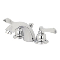 Thumbnail for Kingston Brass KB951NFL Mini-Widespread Bathroom Faucet, Polished Chrome - BNGBath