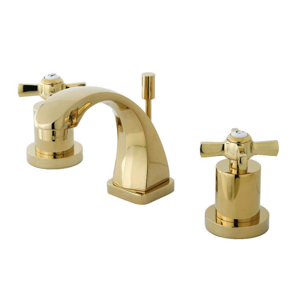Kingston Brass KS4942ZX 8 in. Widespread Bathroom Faucet, Polished Brass - BNGBath