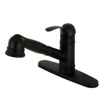 Thumbnail for Gourmetier GSC7570WEL Eden Single-Handle Pull-Out Kitchen Faucet, Matte Black - BNGBath