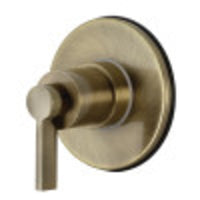Thumbnail for Kingston Brass KS3033NDL NuvoFusion 3-Way Diverter Valve with Trim Kit, Antique Brass - BNGBath