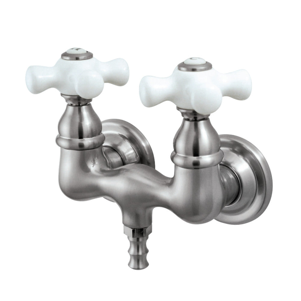 Kingston Brass CC39T8 Vintage 3-3/8-Inch Wall Mount Tub Faucet, Brushed Nickel - BNGBath
