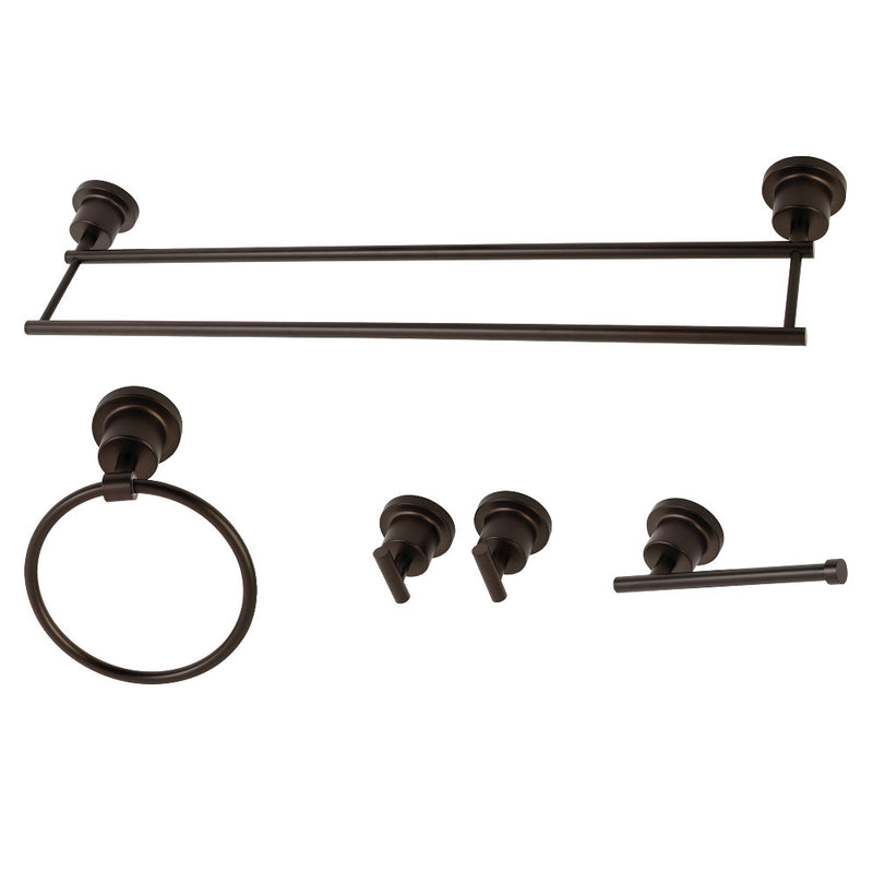 Kingston Brass BAH8213478ORB Concord 5-Piece Bathroom Accessory Sets, Oil Rubbed Bronze - BNGBath