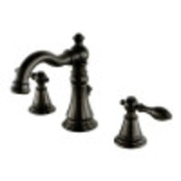 Thumbnail for Fauceture FSC1975AL English Classic Widespread Bathroom Faucet, Oil Rubbed Bronze - BNGBath