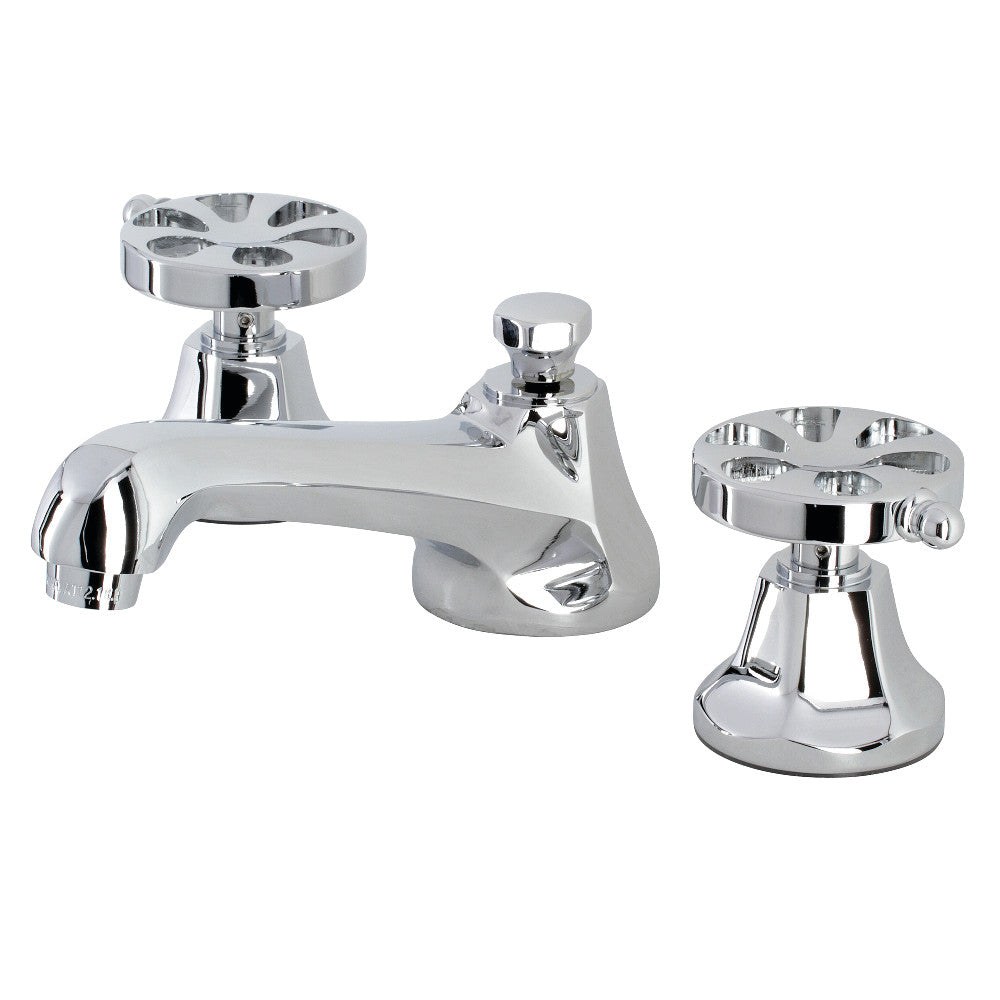 Kingston Brass KS4461RX Belknap Widespread Bathroom Faucet with Brass Pop-Up, Polished Chrome - BNGBath