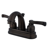 Thumbnail for Kingston Brass GKB5615FL 4 in. Centerset Bathroom Faucet, Oil Rubbed Bronze - BNGBath