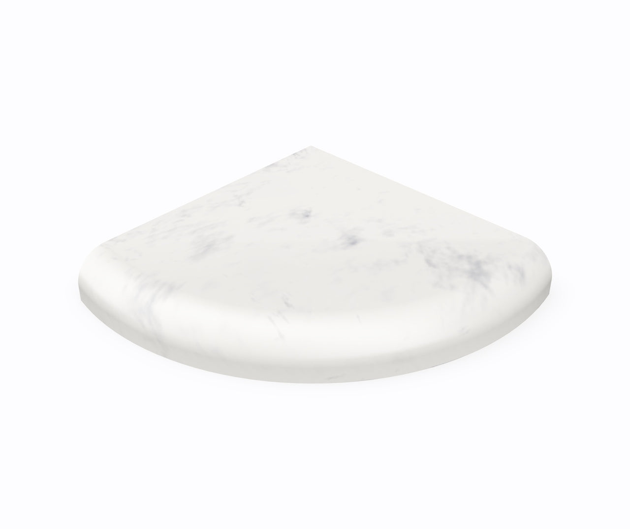 Solid Surface Soap Dish 4.75-In D X 4.75-In W X 1-In H  - BNGBath