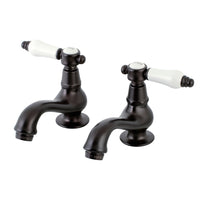 Thumbnail for Kingston Brass KS1105BPL Basin Tap Faucet with Lever Handle, Oil Rubbed Bronze - BNGBath
