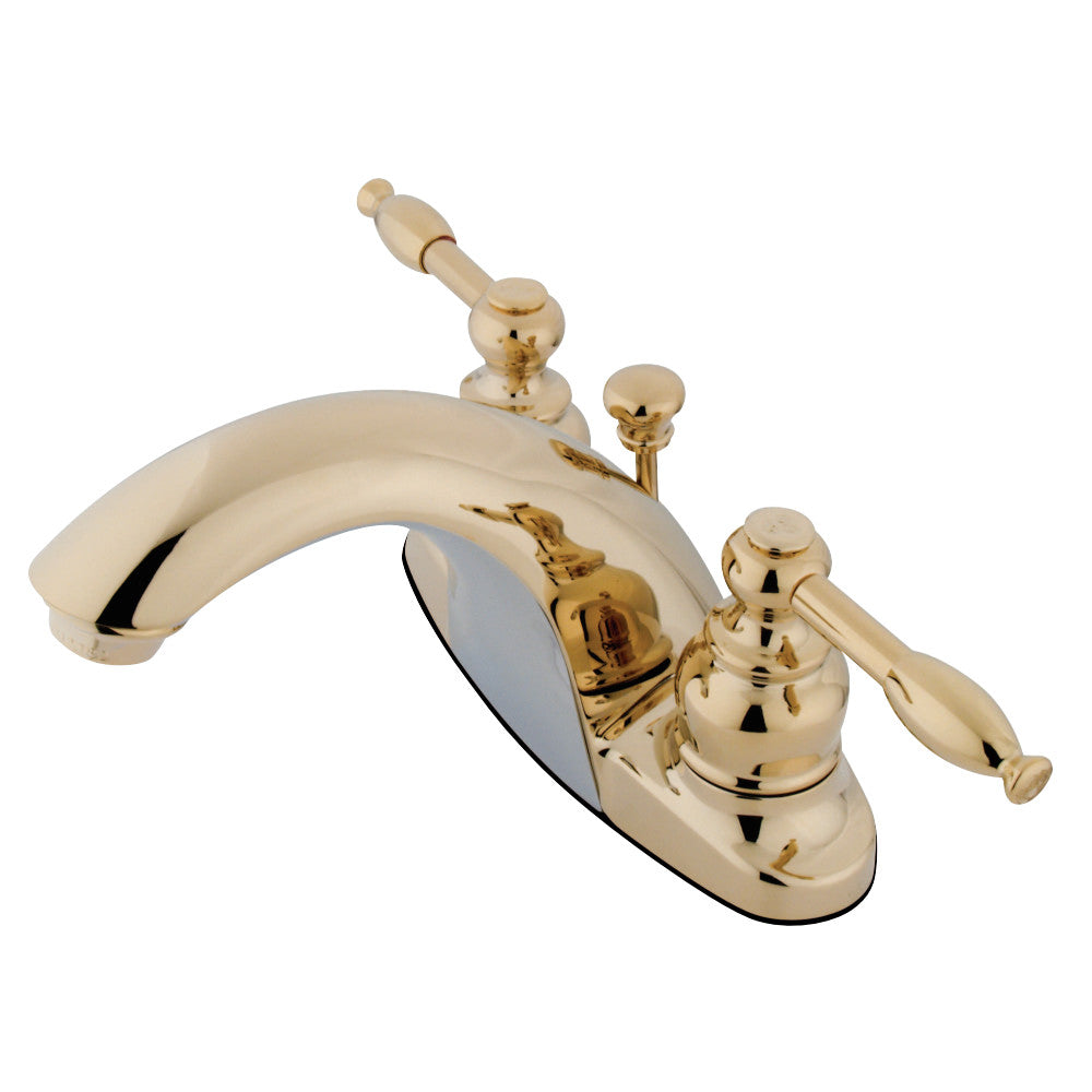 Kingston Brass KB7642KL 4 in. Centerset Bathroom Faucet, Polished Brass - BNGBath