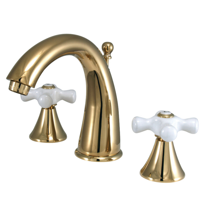 Kingston Brass KS2972PX 8 in. Widespread Bathroom Faucet, Polished Brass - BNGBath