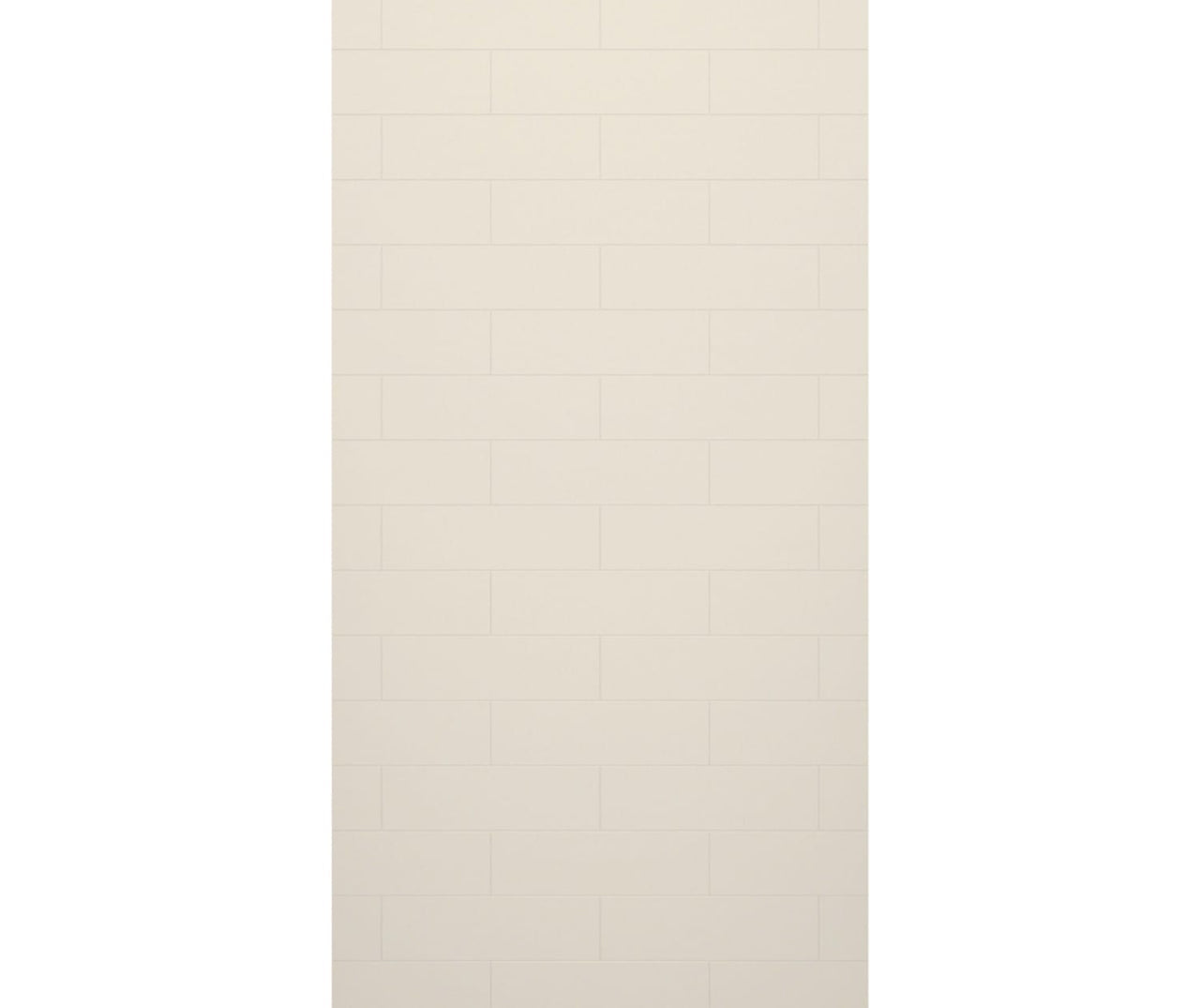 MSMK-8438-1 38 x 84 Swanstone Modern Subway Tile Glue up Bathtub and Shower Single Wall Panel  - BNGBath