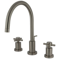Thumbnail for Kingston Brass KS8928DX 8 in. Widespread Bathroom Faucet, Brushed Nickel - BNGBath