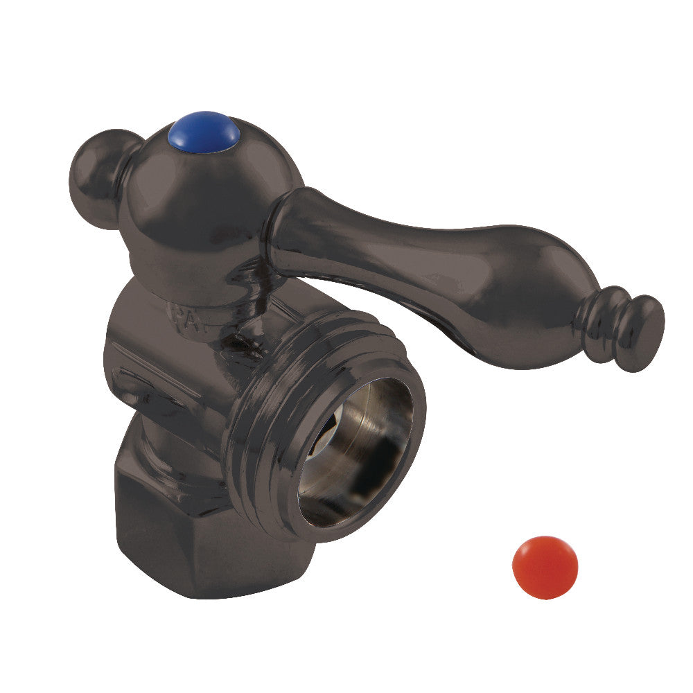 Kingston Brass CC13005 1/2" IPS X 3/4" Hose Thread Washing Machine Valve, Oil Rubbed Bronze - BNGBath