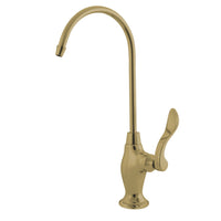 Thumbnail for Kingston Brass KS3192NFL Nuwave French Single Handle Water Filtration Faucet, Polished Brass - BNGBath