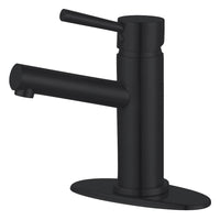 Thumbnail for Fauceture LS8420DL Concord Single-Handle Bathroom Faucet with Push Pop-Up, Matte Black - BNGBath