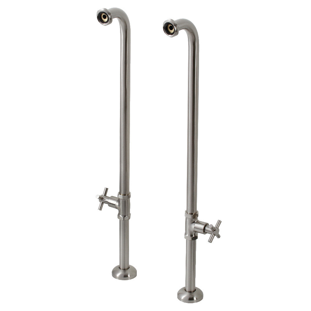 Kingston Brass AE810S8DX Concord Freestanding Tub Supply Line, Brushed Nickel - BNGBath