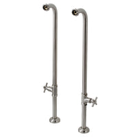 Thumbnail for Kingston Brass AE810S8DX Concord Freestanding Tub Supply Line, Brushed Nickel - BNGBath