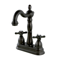 Thumbnail for Kingston Brass KB1495BEX Essex Two-Handle Bar Faucet, Oil Rubbed Bronze - BNGBath