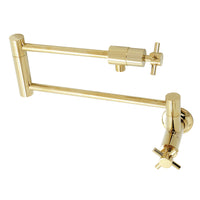Thumbnail for Kingston Brass KS4102DX Concord Wall Mount Pot Filler, Polished Brass - BNGBath