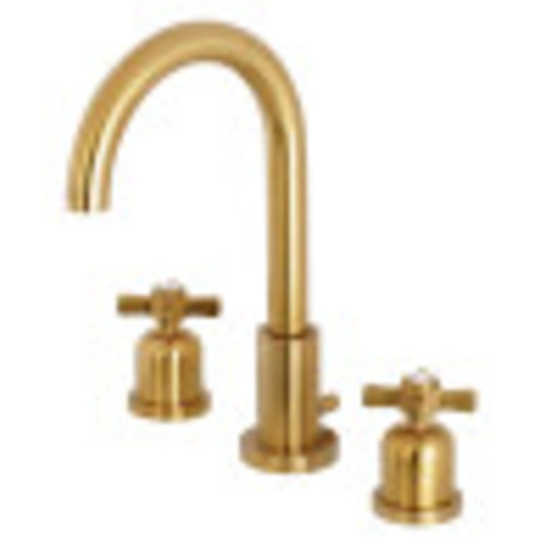 Fauceture FSC8923ZX Millennium Widespread Bathroom Faucet, Brushed Brass - BNGBath