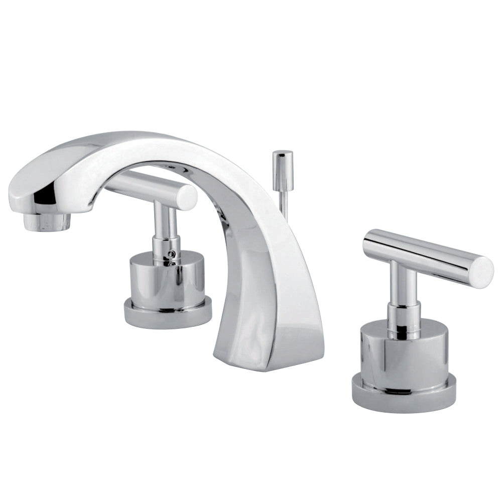 Kingston Brass KS4981CML 8 in. Widespread Bathroom Faucet, Polished Chrome - BNGBath