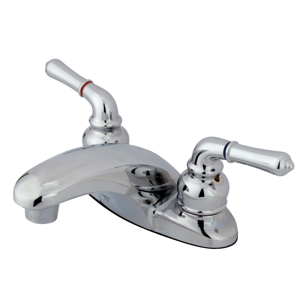 Kingston Brass KB621LP 4 in. Centerset Bathroom Faucet, Polished Chrome - BNGBath