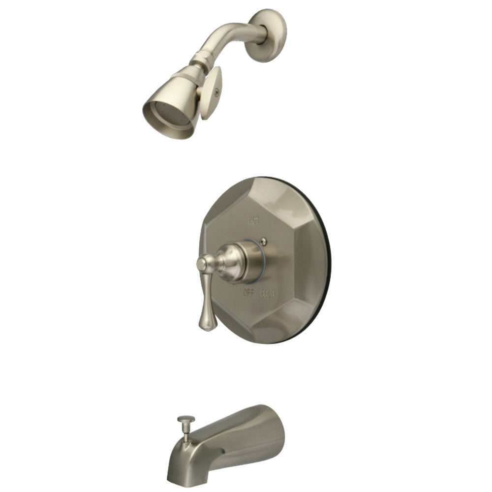 Kingston Brass KB4638BL English Vintage Tub with Shower Faucet, Brushed Nickel - BNGBath