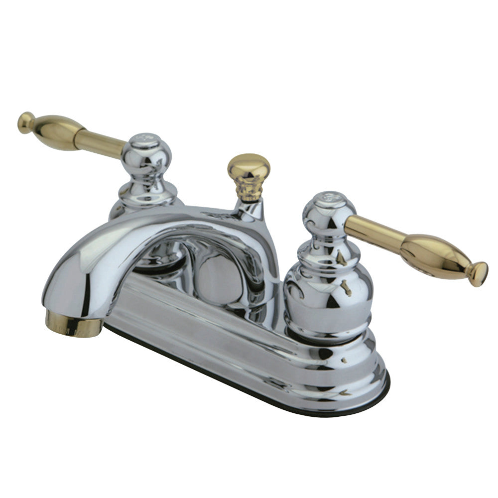 Kingston Brass KB2604KL 4 in. Centerset Bathroom Faucet, Polished Chrome - BNGBath