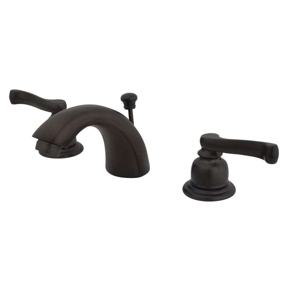 Kingston Brass KB955FL Mini-Widespread Bathroom Faucet, Oil Rubbed Bronze - BNGBath