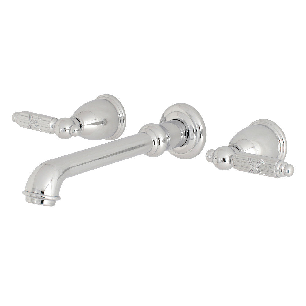 Kingston Brass KS7121GL Georgian Two-Handle Wall Mount Bathroom Faucet, Polished Chrome - BNGBath