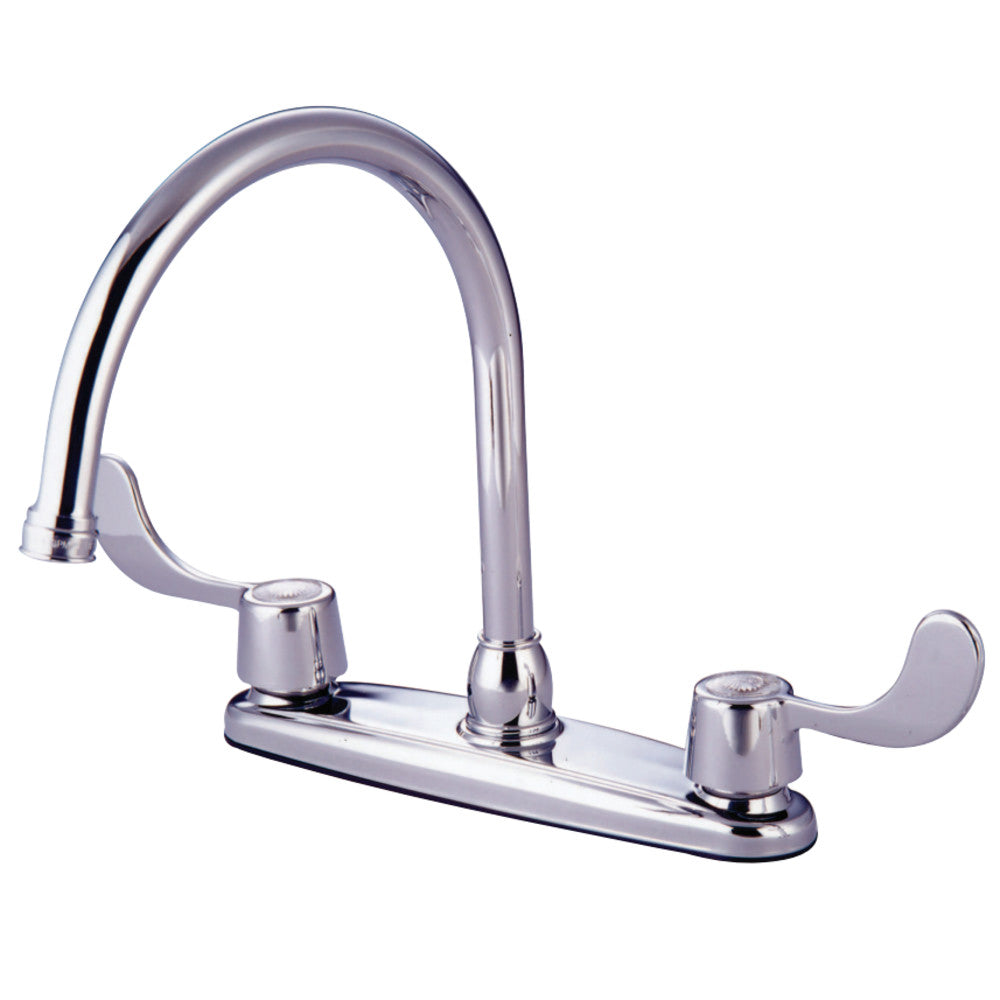 Kingston Brass KB781 Vista Centerset Kitchen Faucet, Polished Chrome - BNGBath