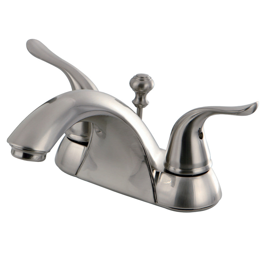 Kingston Brass KB2628YL 4 in. Centerset Bathroom Faucet, Brushed Nickel - BNGBath