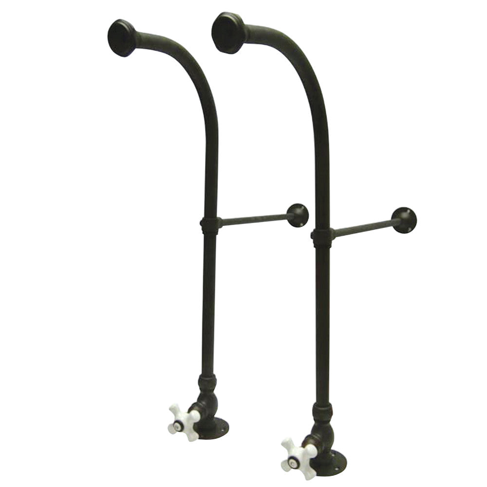 Kingston Brass CC455CX Rigid Freestand Supplies with Stops, Oil Rubbed Bronze - BNGBath