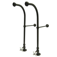 Thumbnail for Kingston Brass CC455CX Rigid Freestand Supplies with Stops, Oil Rubbed Bronze - BNGBath