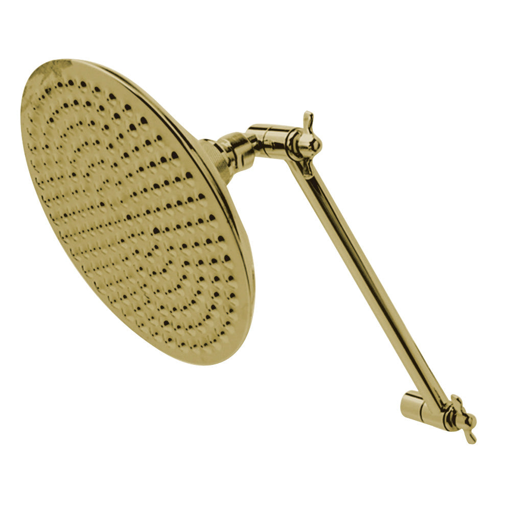 Kingston Brass K136K2 Victorian Shower Head with Adjustable Shower Arm, Polished Brass - BNGBath