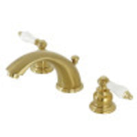 Thumbnail for Kingston Brass KB967PLSB Magellan Widespread Bathroom Faucet, Brushed Brass - BNGBath