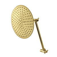 Thumbnail for Kingston Brass K136K7 Victorian Shower Head with Adjustable Shower Arm, Brushed Brass - BNGBath