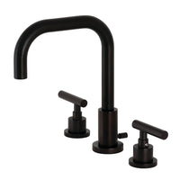 Thumbnail for Kingston Brass FSC8935CML Manhattan Widespread Bathroom Faucet with Brass Pop-Up, Oil Rubbed Bronze - BNGBath