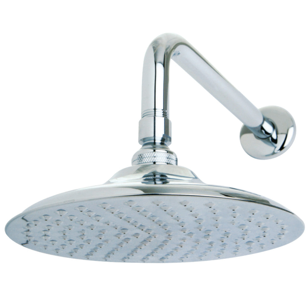 Kingston Brass K136A1CK Victorian 8" Brass Shower Head with 12" Shower Arm, Polished Chrome - BNGBath