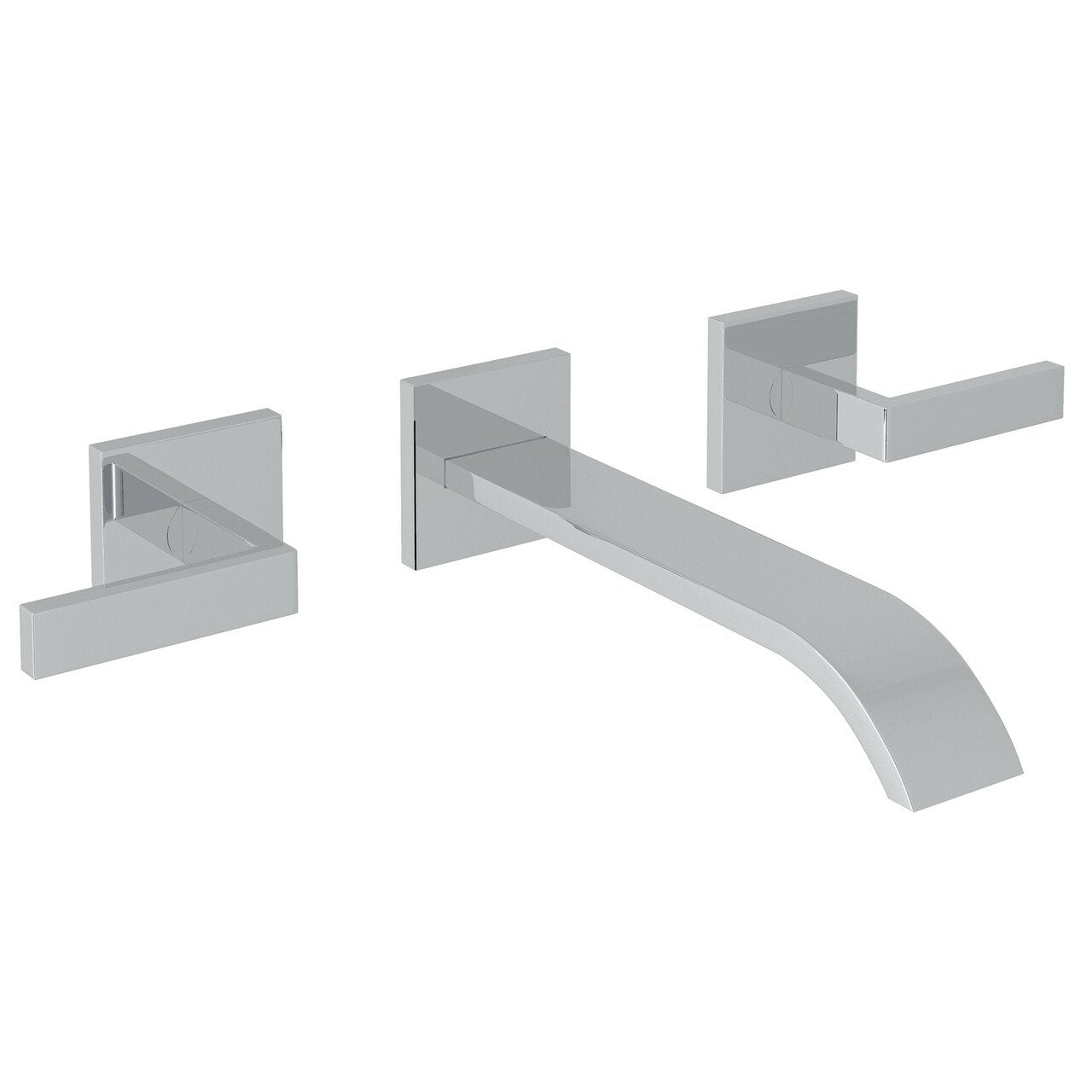 ROHL Wave 3-Hole Wall Mount Tub Filler with Lever Handles - BNGBath