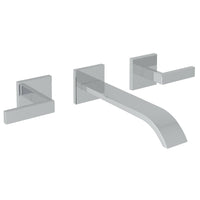 Thumbnail for ROHL Wave 3-Hole Wall Mount Tub Filler with Lever Handles - BNGBath