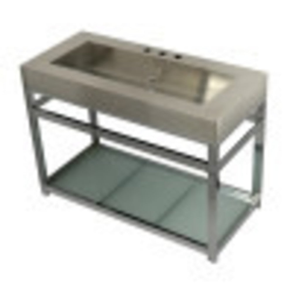 Kingston 49x22x35 Commercial Console Sink with Glass Shelf - BNGBath