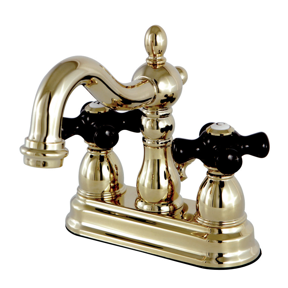 Kingston Brass KS1602PKX 4 in. Centerset Bathroom Faucet, Polished Brass - BNGBath