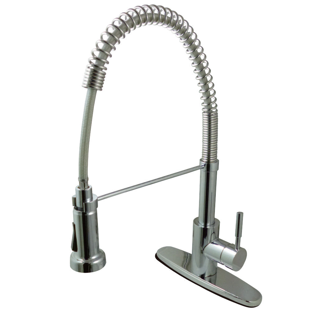 Gourmetier GSY8881DL Concord Single-Handle Pre-Rinse Kitchen Faucet, Polished Chrome - BNGBath