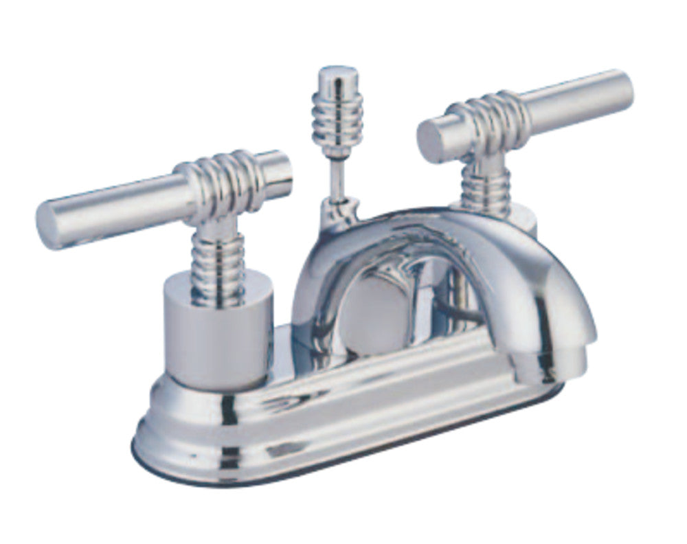 Kingston Brass KS2601ML 4 in. Centerset Bathroom Faucet, Polished Chrome - BNGBath