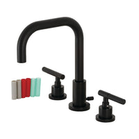 Thumbnail for Fauceture FSC8930CKL Kaiser Widespread Bathroom Faucet with Brass Pop-Up, Matte Black - BNGBath