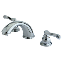 Thumbnail for Kingston Brass KB8961FL 8 in. Widespread Bathroom Faucet, Polished Chrome - BNGBath